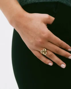 Edblad Infinity Knot Ring L Guld