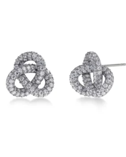 Edblad Infinity Knot Sparkle Studs L – Stål