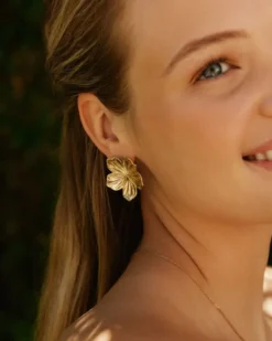 Edblad Jasmine Studs L Guld