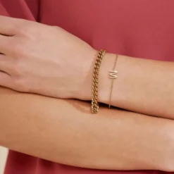 Armband Edblad Letter A-Ö Guld