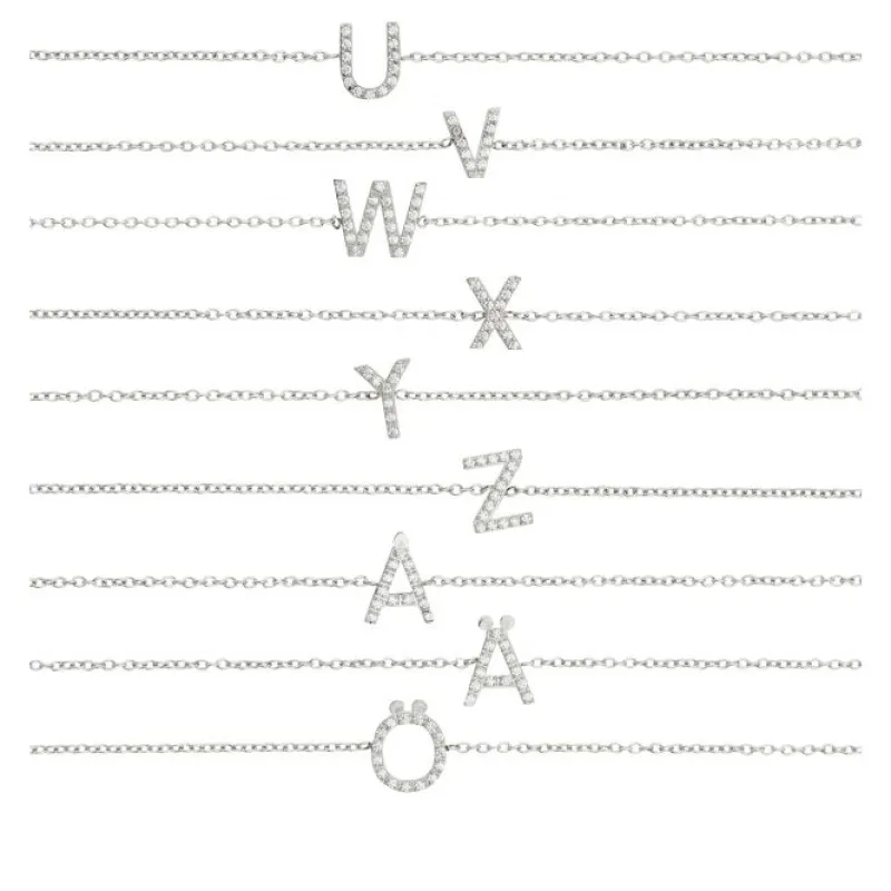 Armband Edblad Letter A-Ö Stål