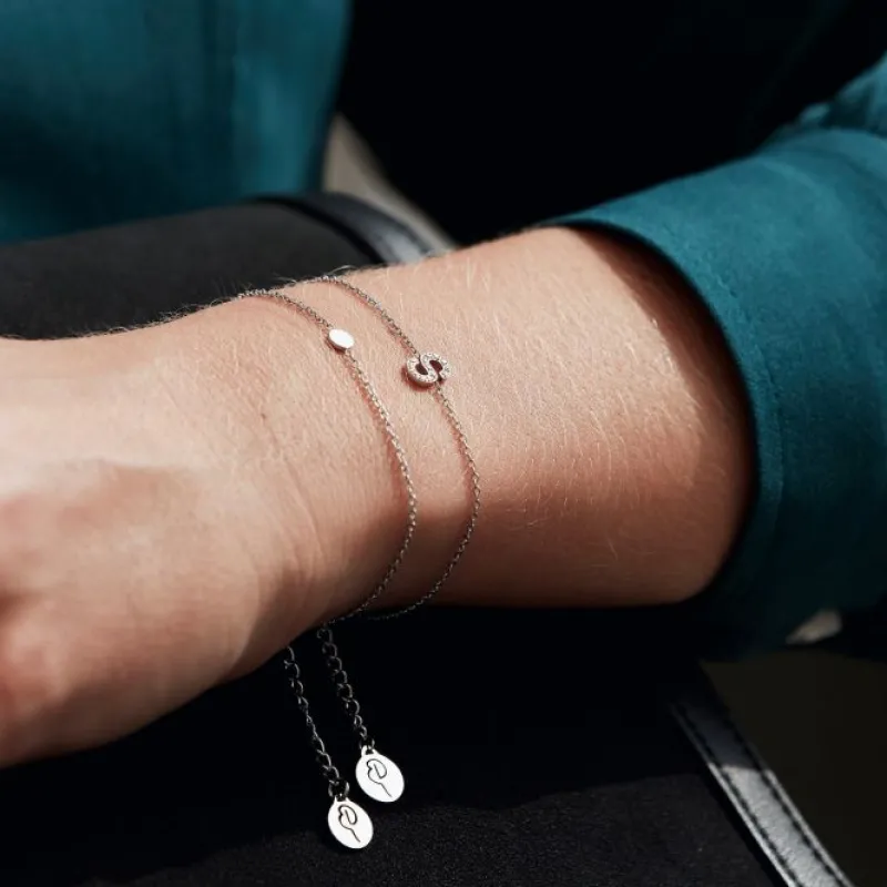 Armband Edblad Letter A-Ö Stål