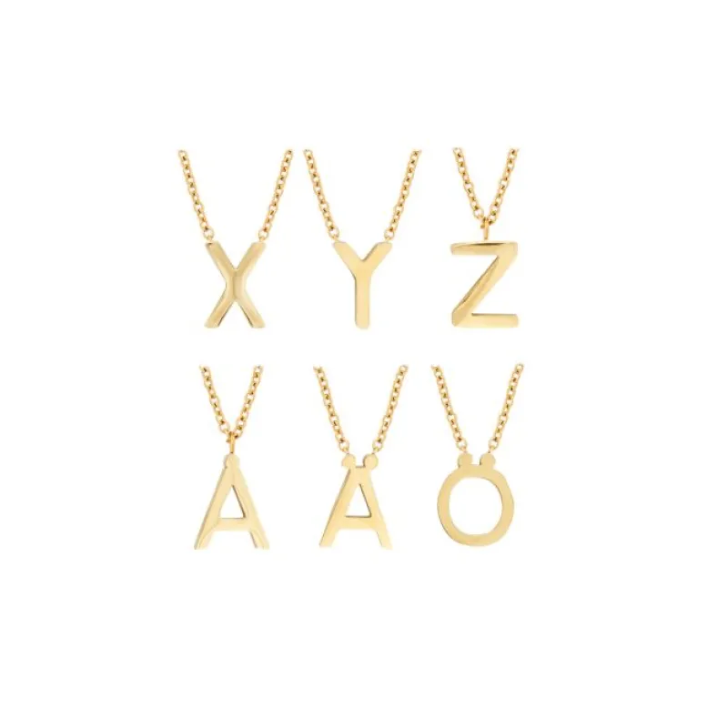 Edblad Letter Halsband A-Ö Guld