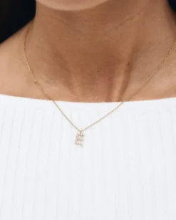 Edblad Letter Halsband Sparkle A-Ö – Guld