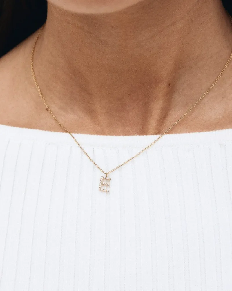 Edblad Letter Halsband Sparkle A-Ö – Guld