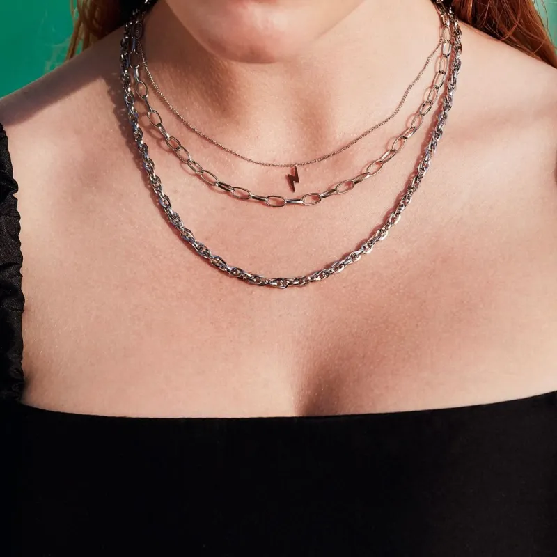 Edblad Lightning Necklace Steel 115140