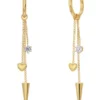 Edblad Peak Hoops Multi Heart Guld 127223