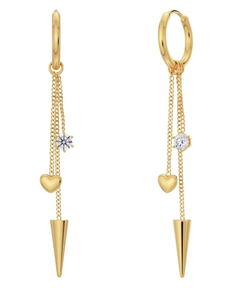 Edblad Peak Hoops Multi Heart Guld 127223