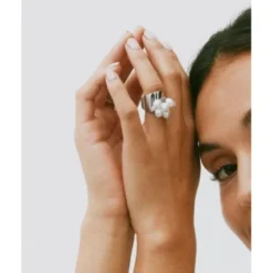 Edblad Pearl Signet Ring Stål