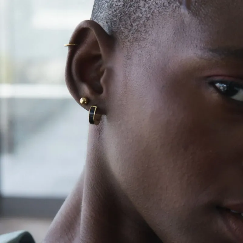 Edblad Plain Studs M Guld (126143)