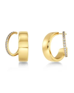 Edblad Plié Hoops Double – Guld