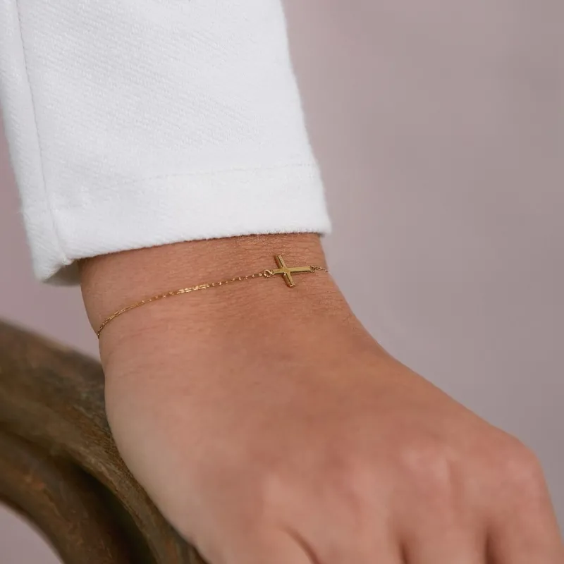 Edblad Spirit Cross Armband Guld – 120291