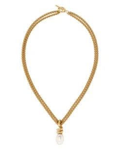 Edblad Swivel Halsband Pearl L – Guld