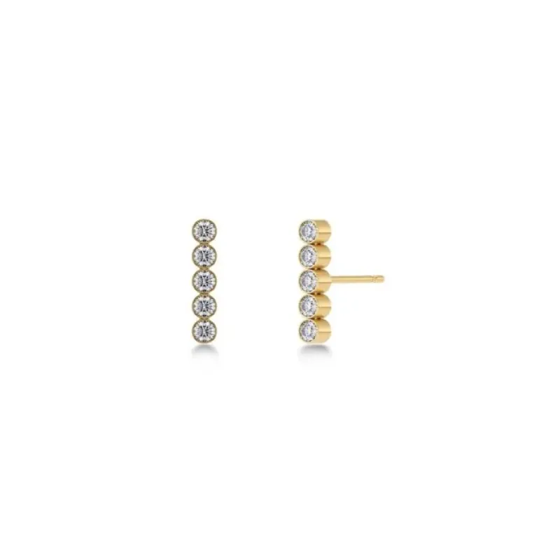 Edblad Twiggy Studs Örhängen CZ Guld