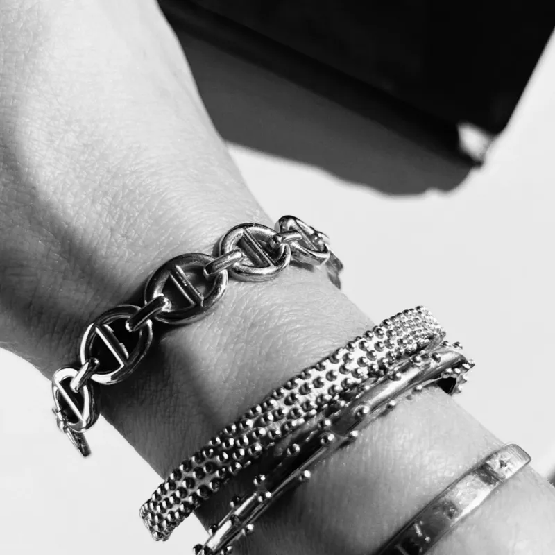 Armband Emma Israelsson Anchor Silver Brace066