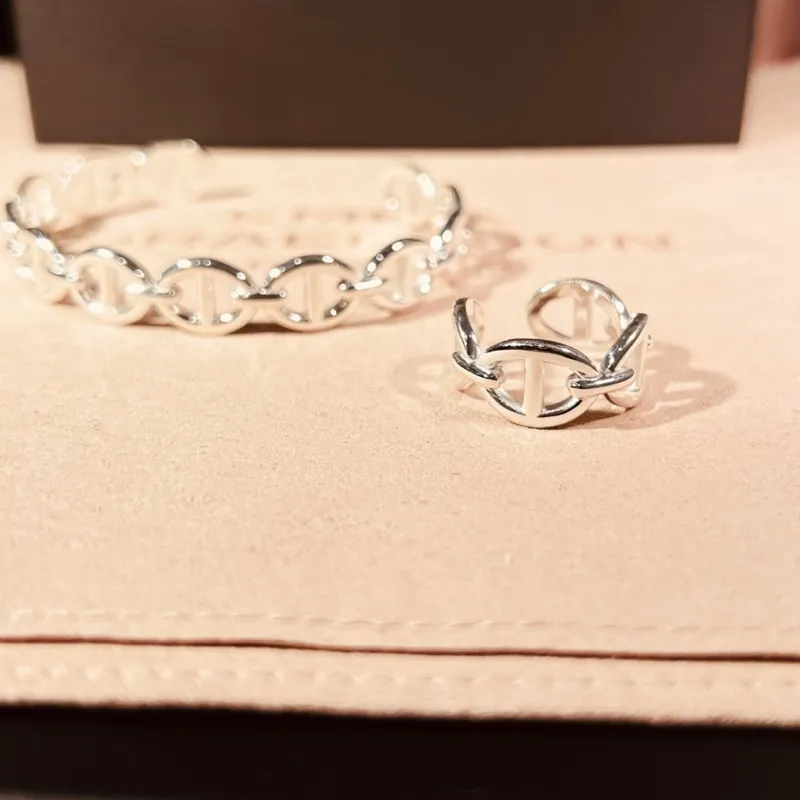 Armband Emma Israelsson Anchor Silver Brace066