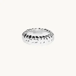 Emma Israelsson Braided Band Ring Silver Ring166