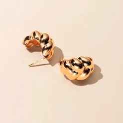 Emma Israelsson Braided Örhängen Guld Ear209