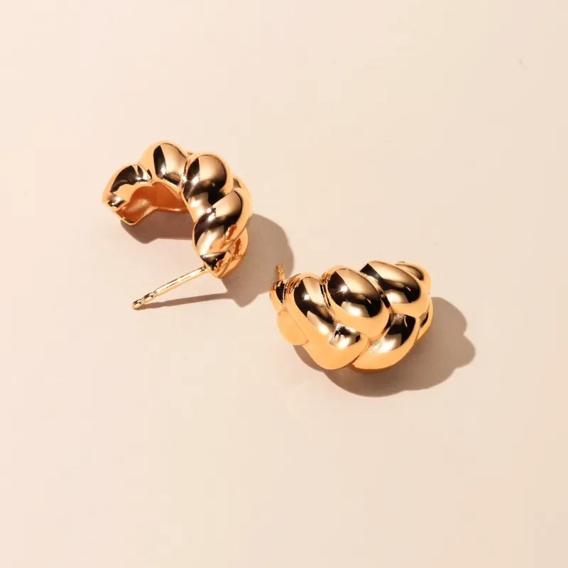 Emma Israelsson Braided Örhängen Guld Ear209