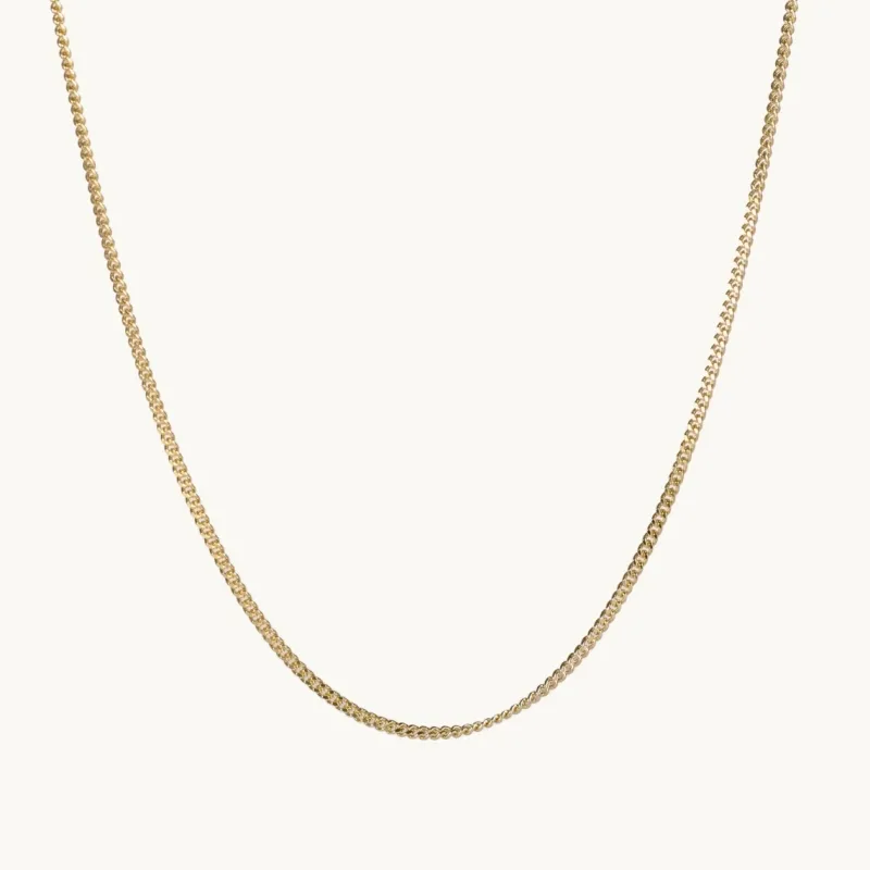 Emma Israelsson Chunky Curb Justerbar Kedja Guld – Chain039
