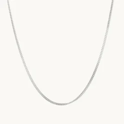 Emma Israelsson Chunky Curb Justerbar Kedja Silver – Chain040