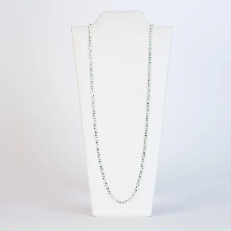 Emma Israelsson Chunky Curb Justerbar Kedja Silver – Chain040