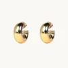 Emma Israelsson Chunky Hoops Small Örhängen Guld – Ear188