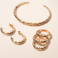 Armband Emma Israelsson Dot Dew Bangle Guld Brace063