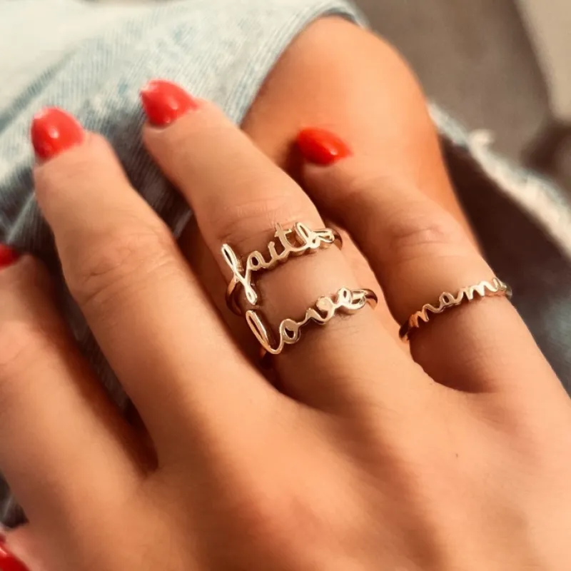 Emma Israelsson Faith Ring Silver