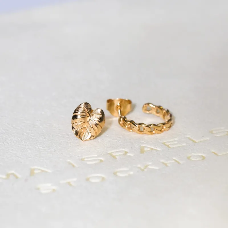 Emma Israelsson Mini Link Ring Örhänge (Guld) – EAR139 (Mega kampanj)