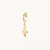 Emma Israelsson Mini Organic Dove M Hoop Gold Ear221