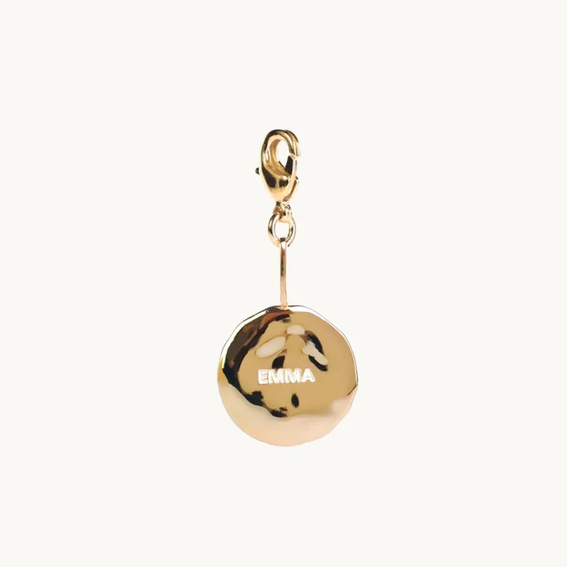 Charms Emma Israelsson Name Coin Organic Charm Guld Charm022