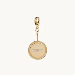 Charms Emma Israelsson Name Coin Wreath Charm Guld Charm020