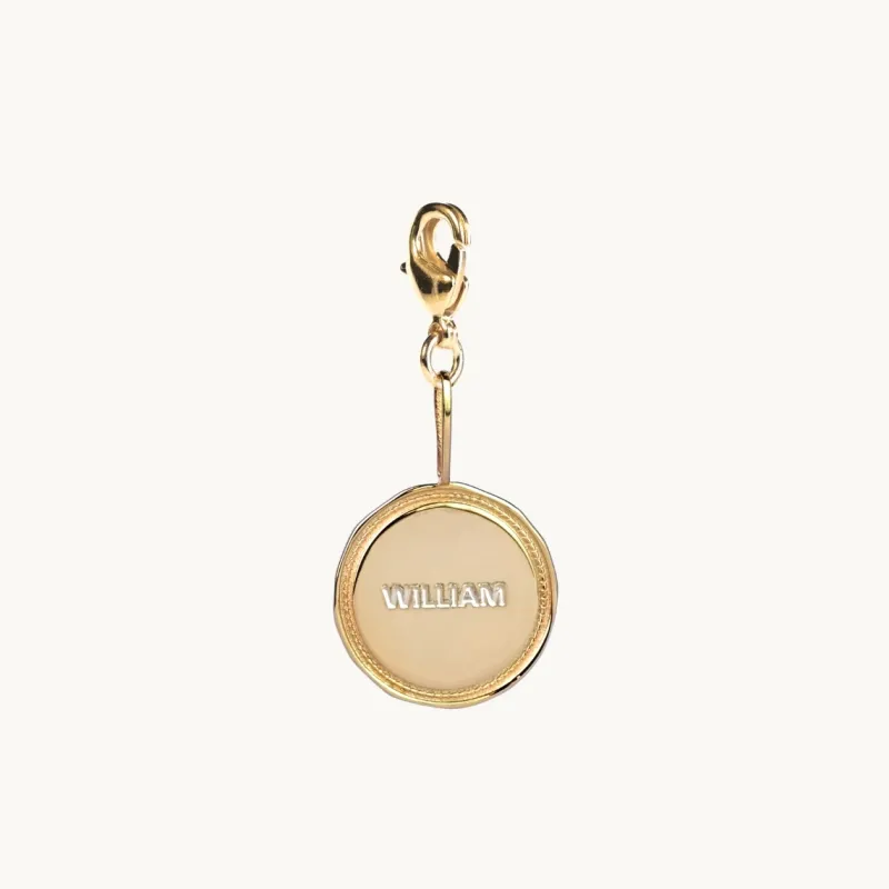 Charms Emma Israelsson Name Coin Wreath Charm Guld Charm020