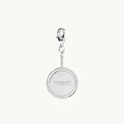 Charms Emma Israelsson Name Coin Wreath Charm Silver Charm019