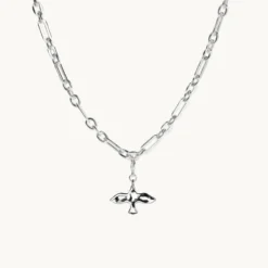 Emma Israelsson Organic Dove Chunky Kedja Silver Neck174