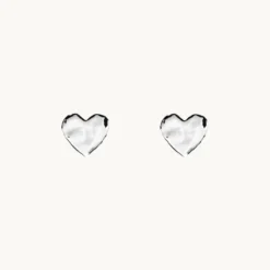 Emma Israelsson Organic Heart Mini Örhängen Silver Ear197