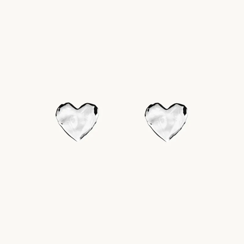 Emma Israelsson Organic Heart Mini Örhängen Silver Ear197