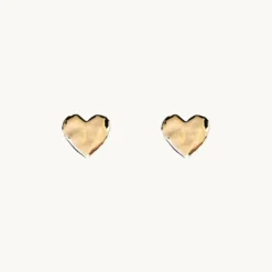 Emma Israelsson Organic Heart Mini Örhängen Guld Ear198