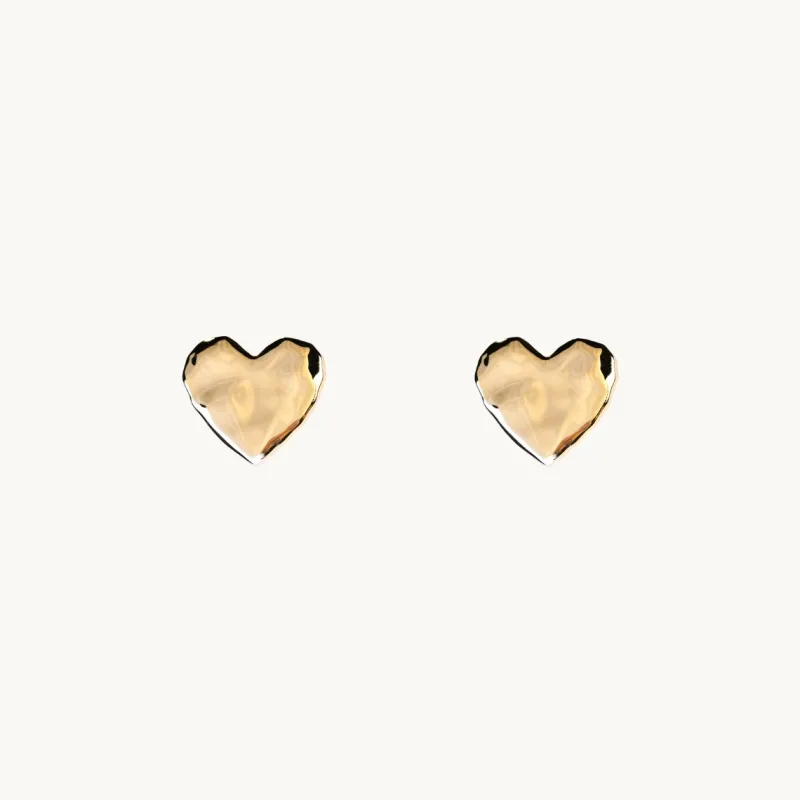 Emma Israelsson Organic Heart Mini Örhängen Guld Ear198