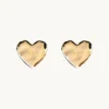 Emma Israelsson Organic Heart Örhängen Guld Ear196