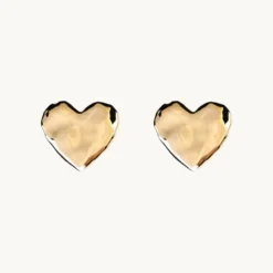 Emma Israelsson Organic Heart Örhängen Guld Ear196
