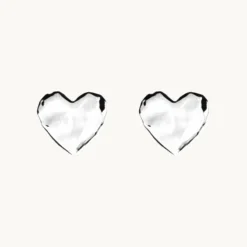Emma Israelsson Organic Heart Örhängen Silver Ear195
