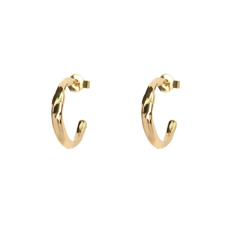 Emma Israelsson Organic Hoops Guld Ear178