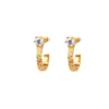 Emma Israelsson Princess Hoops Stone Guld ear158