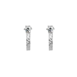 Emma Israelsson Princess hoops stone små silver – ear155