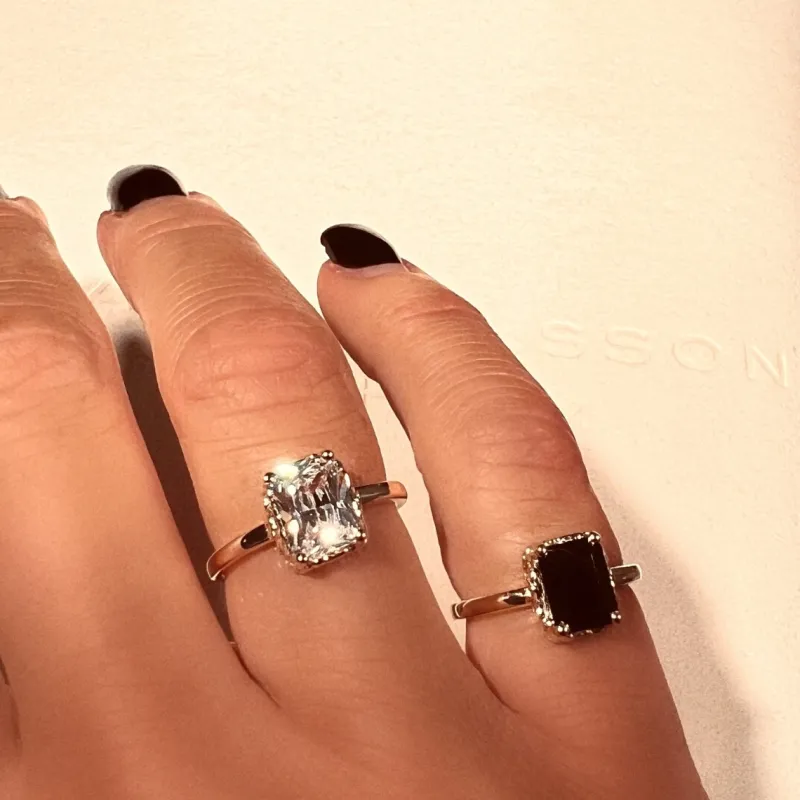 Emma Israelsson Queen Ring S Guld Ring154 – Vit