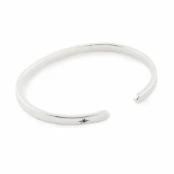 Armband Emma Israelsson Silver Bangle Blk Diamond Brace032