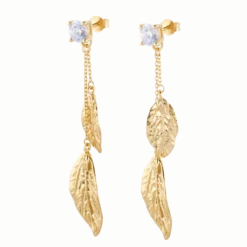 Carolina Gynning smycken Gynning Jewelry Autumn Leaves Örhängen Guld