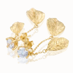 Carolina Gynning smycken Gynning Jewelry Autumn Leaves Örhängen Guld